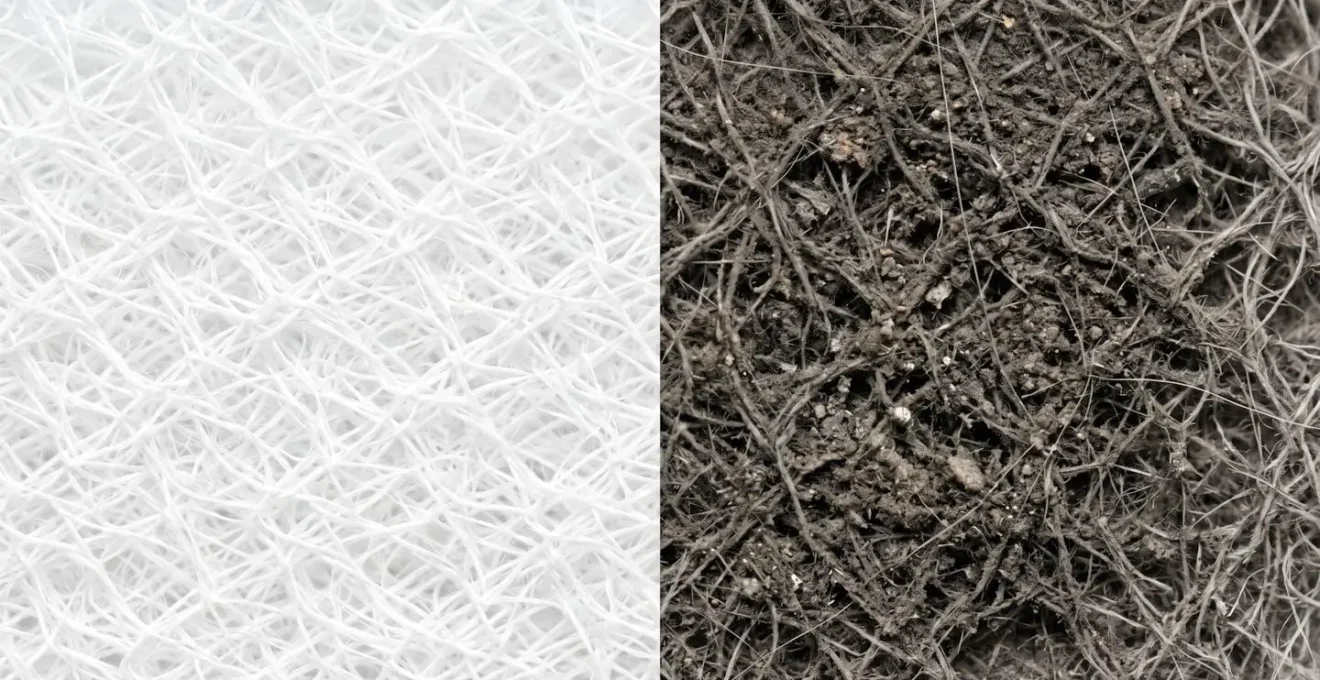 Comparaison visuelle entre filtres VMC neufs et encrassés après 6 mois d'utilisation