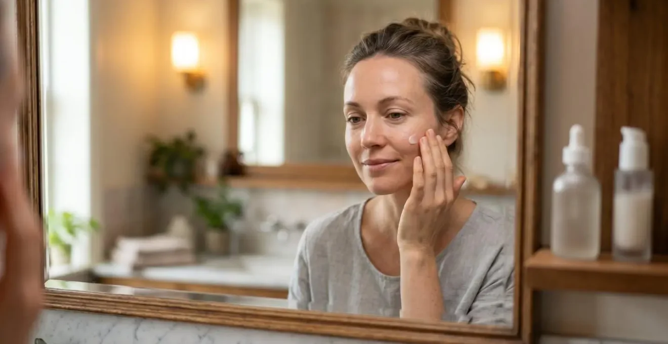 Miroir de salle de bain avec éclairage latéral optimal pour le maquillage
